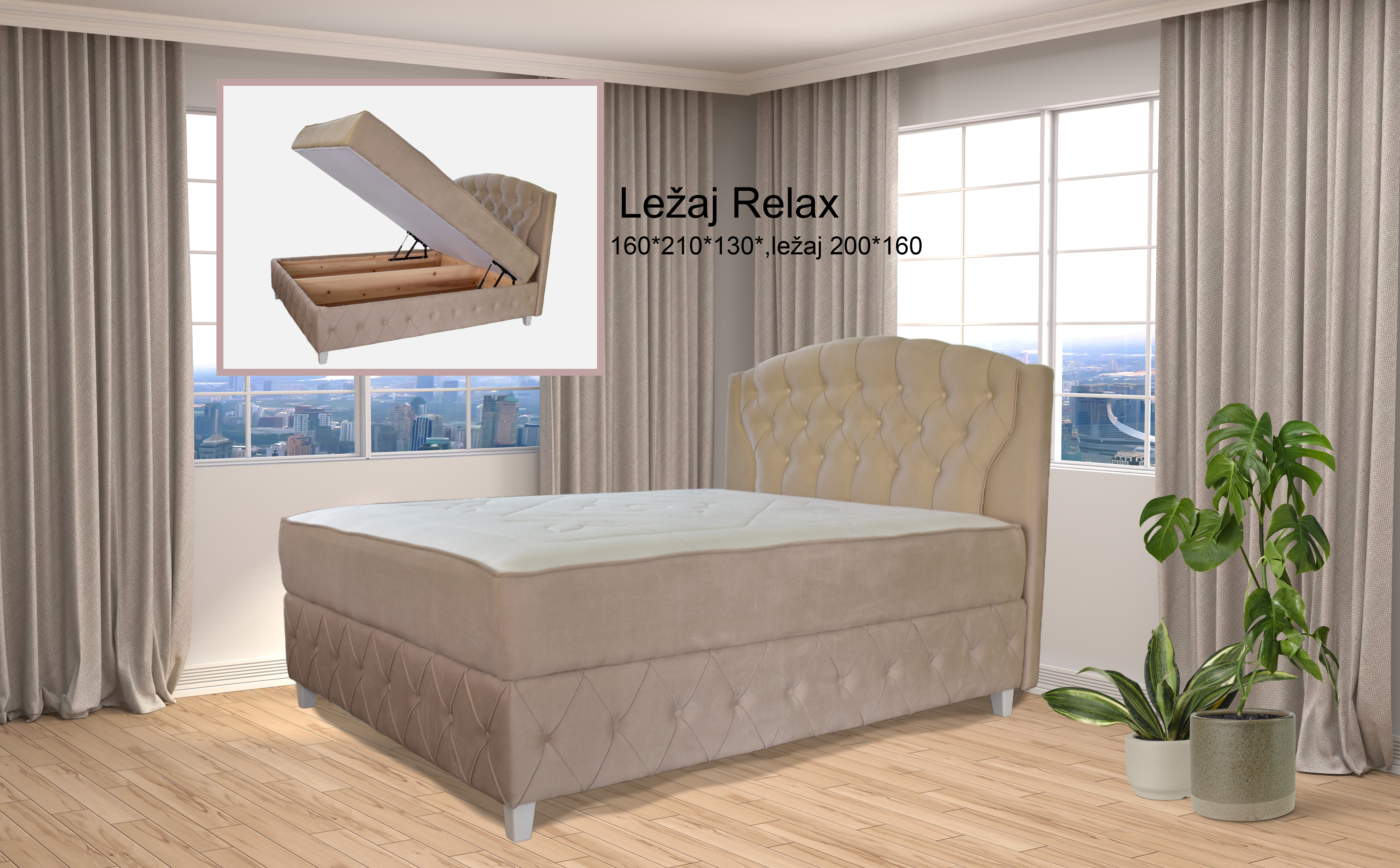 RELAX francuski ležaj